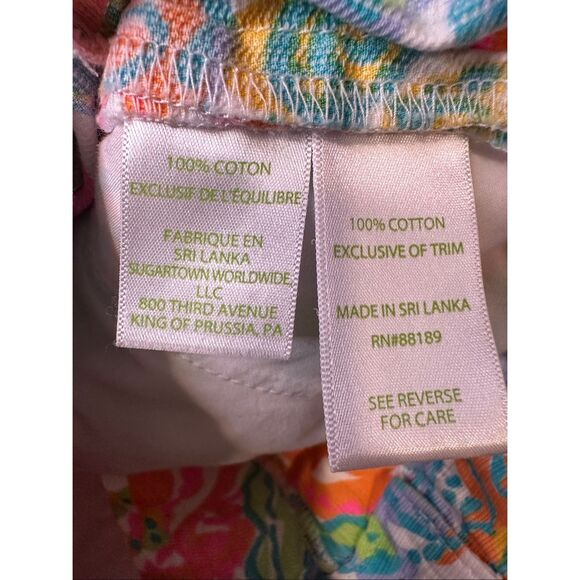 Lilly Pulitzer Girls Shorts in Floral Classic Lilly Print Cotton, Size 8 - Picture 6 of 6